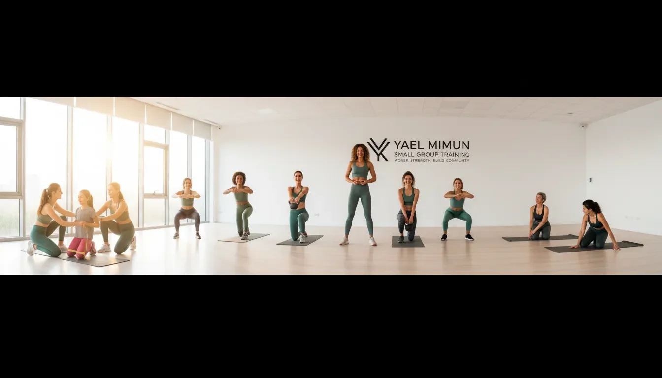 נשים מתאמנות יחד באימון קבוצתי